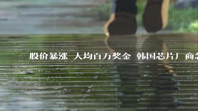 股价暴涨 人均百万奖金 韩国芯片厂商怎么就起飞了？_行业_企业_市场