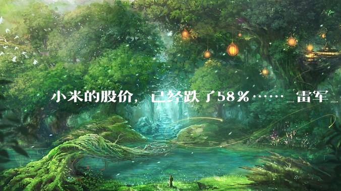 小米的股价，已经跌了58%……_雷军_手机_业务